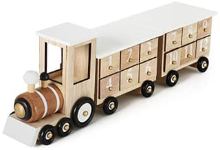 Contents: BRUBAKER Reusable Wooden Advent Calendar